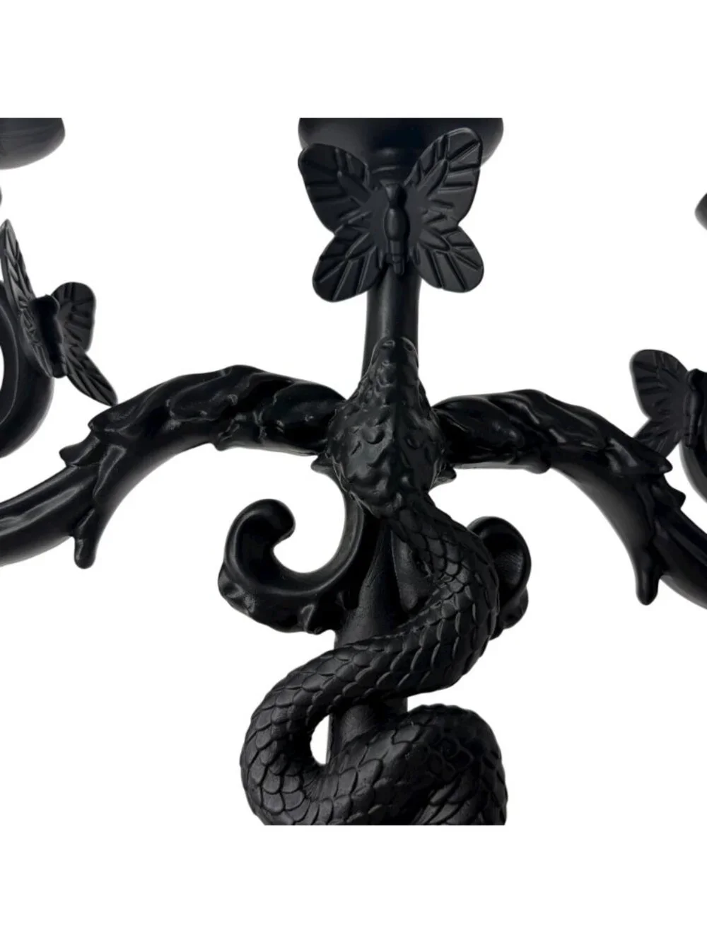 Viral TikTok Martha Stewart Black Snake/Butterfly Halloween Goth Candelabra NWT